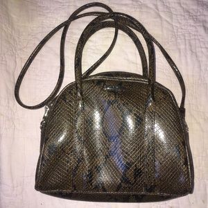 Snakeskin mini purse